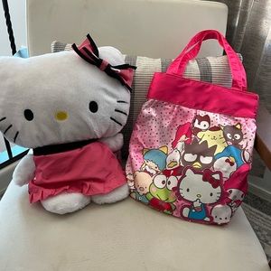 Sanrio Hello Kitty Plusie and Bag Bundle